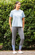 BARE Performance Riding Tights - Grey Periwinkle Splash